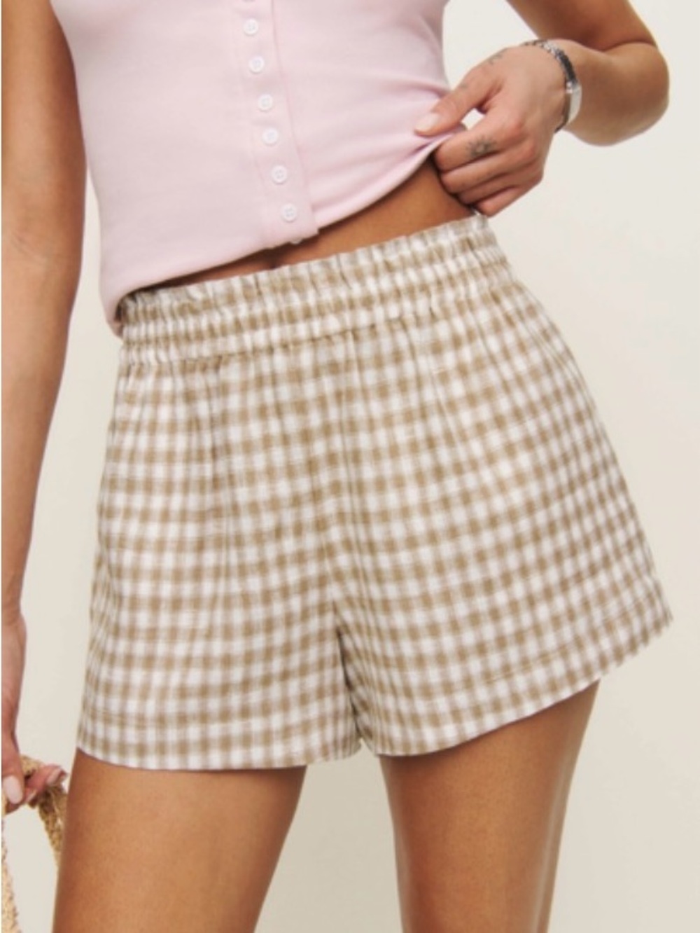 NWT Reformation Mila linen short